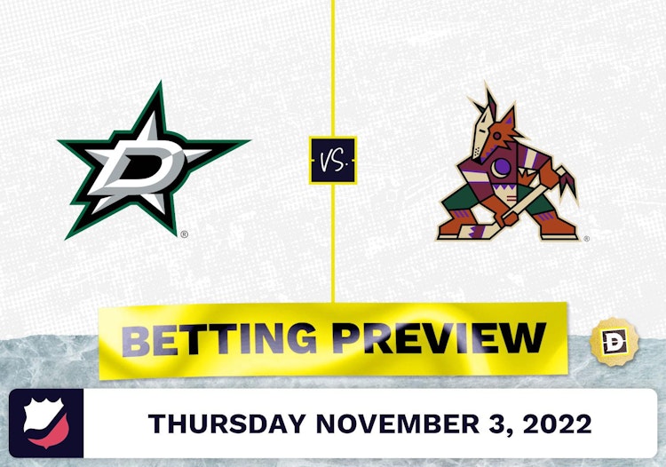 Stars vs. Coyotes Prediction and Odds - Nov 3, 2022