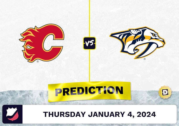 Calgary Flames vs. Nashville Predators Prediction, Odds, NHL Picks  [1/4/2024]