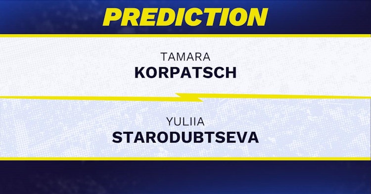 Tamara Korpatsch vs Yuliia Starodubtseva Tennis Prediction.