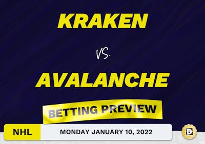 Kraken vs. Avalanche Predictions and Odds - Jan 10, 2022