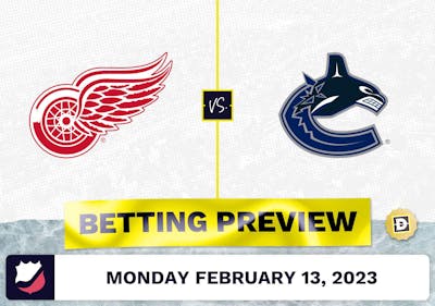 Red Wings vs. Canucks Prediction and Odds - Feb 13, 2023