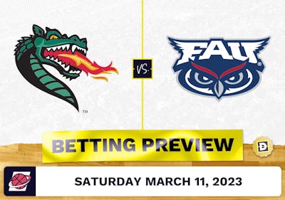 UAB vs. Florida Atlantic CBB Prediction and Odds - Mar 11, 2023