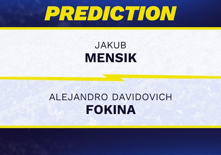 Jakub Mensik vs Alejandro Davidovich Fokina Tennis Prediction.