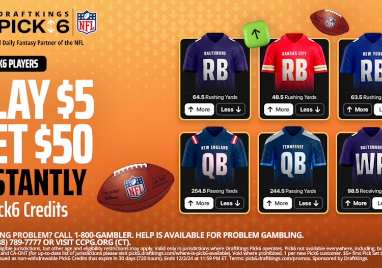 DraftKings Pick6 $50 promo is ideal for users in non-betting states.
