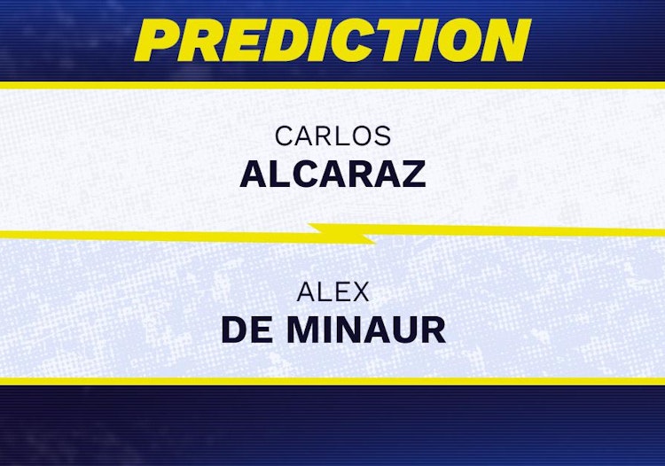 Carlos Alcaraz vs Alex de Minaur Tennis Prediction.