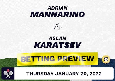 Adrian Mannarino vs. Aslan Karatsev Predictions - Jan 21, 2022