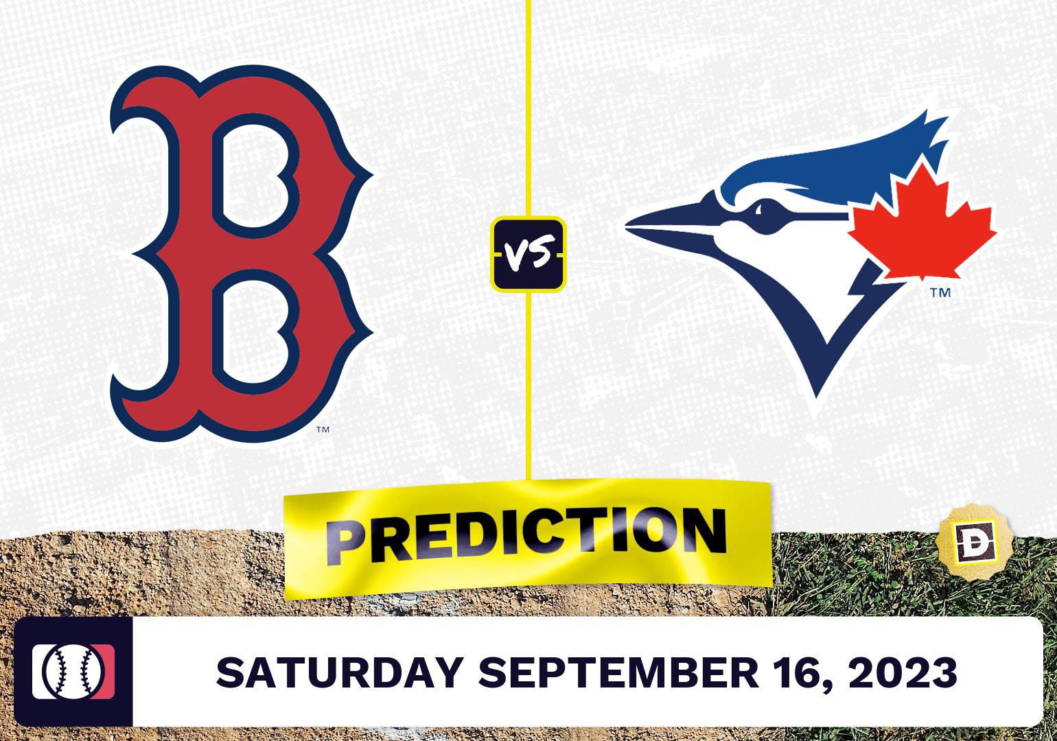 Red Sox vs. Blue Jays Prediction for MLB Saturday [9/16/2023]
