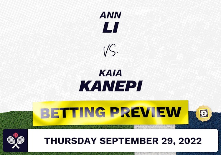Ann Li vs. Kaia Kanepi Predictions - Sep 29, 2022