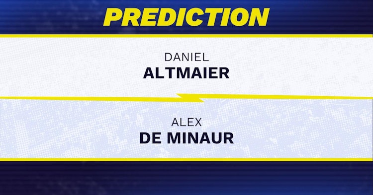 Daniel Altmaier vs Alex de Minaur Tennis Prediction.