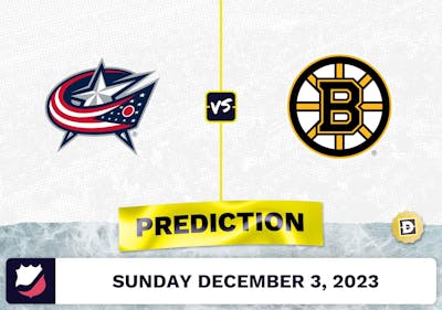 Columbus Blue Jackets vs. Boston Bruins Prediction and Odds - December 3, 2023