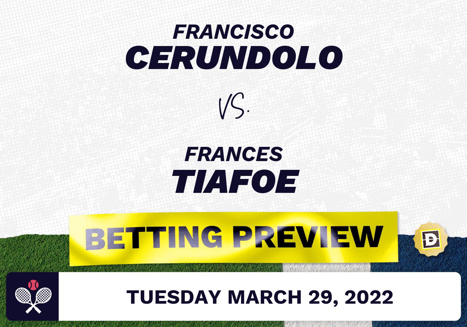 Francisco Cerundolo vs. Frances Tiafoe Predictions - Mar 29, 2022