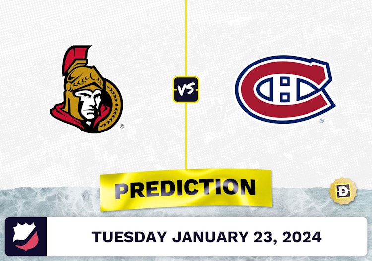 Ottawa Senators vs. Montreal Canadiens Prediction, Odds, NHL Picks [1/23/2024]