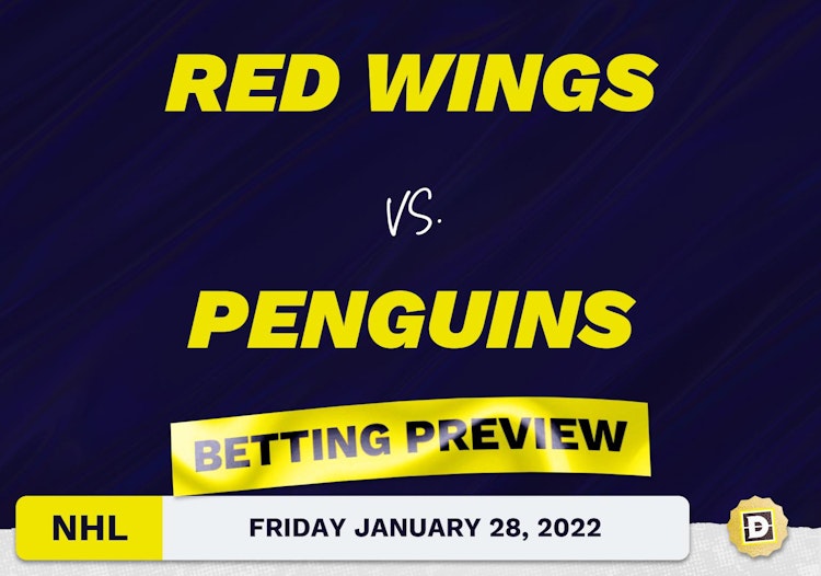 Red Wings vs. Penguins Predictions and Odds - Jan 28, 2022