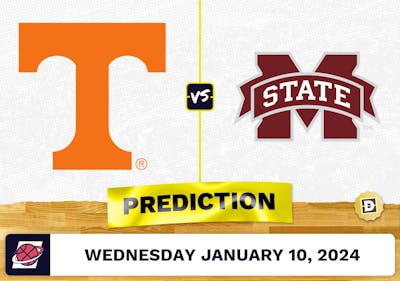 Tennessee vs. Mississippi State Prediction, Odds, College Basketball Picks  [1/10/2024]