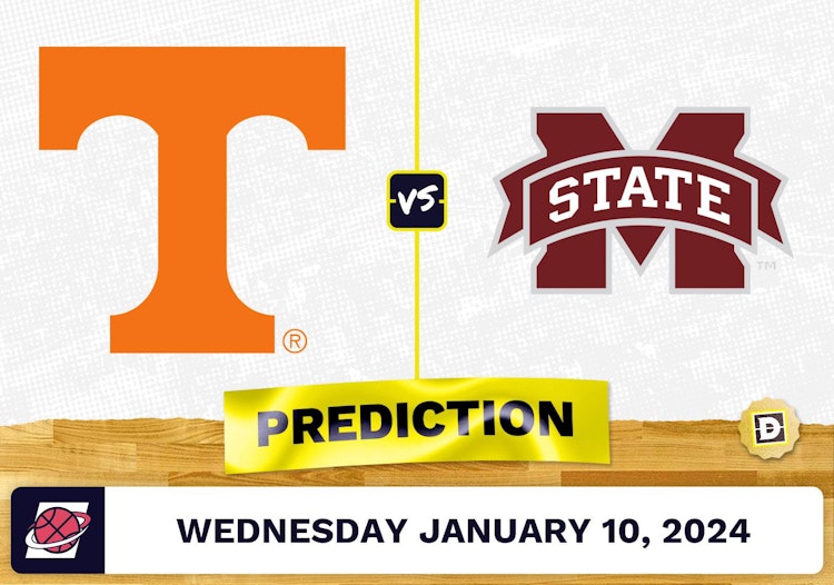 Tennessee vs. Mississippi State Prediction, Odds, College Basketball Picks  [1/10/2024]