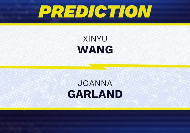 Xinyu Wang takes on Joanna Garland in WTA Singapore action.