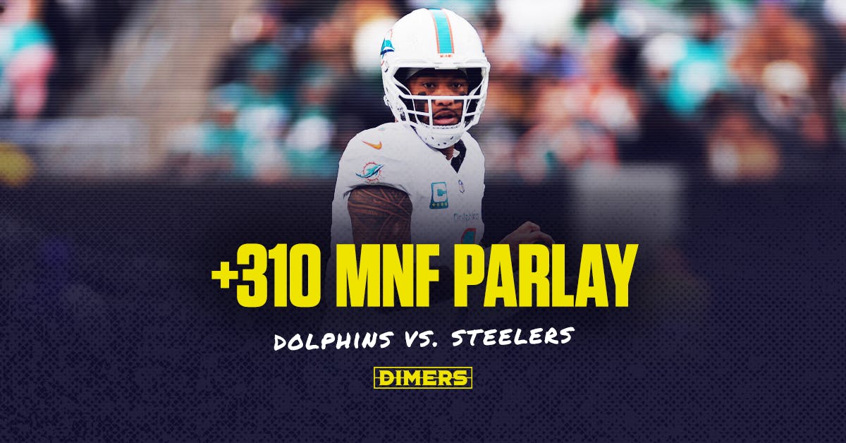 Parlay these Dolphins vs. Steelers player props at +310 odds for Monday Night Football