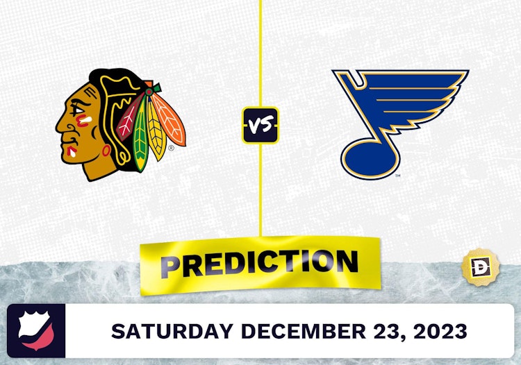 Chicago Blackhawks vs. St. Louis Blues Prediction, Odds, NHL Picks  [12/23/2023]