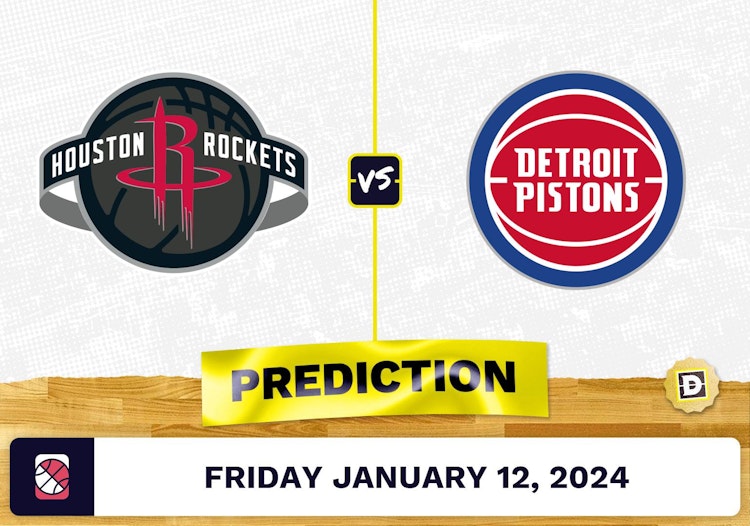 Houston Rockets vs. Detroit Pistons Prediction, Odds, NBA Picks [1/12/2024]