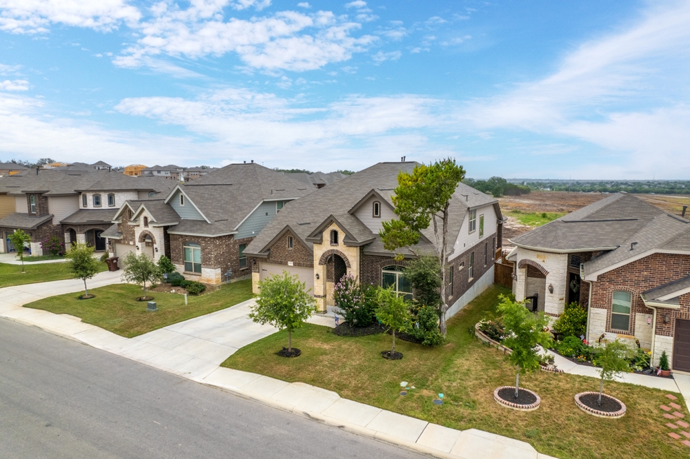 Subdivision of homes in San Antonio, TX