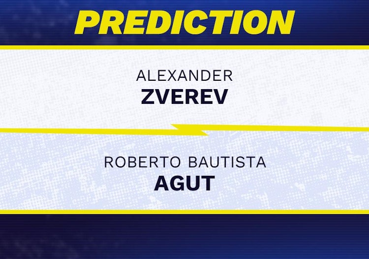 Alexander Zverev vs Roberto Bautista Agut Tennis Prediction.