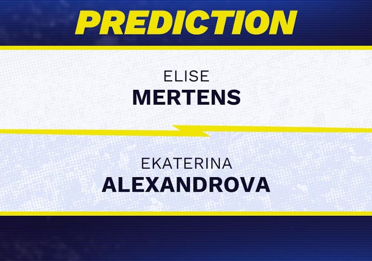 Elise Mertens vs Ekaterina Alexandrova Tennis Prediction.