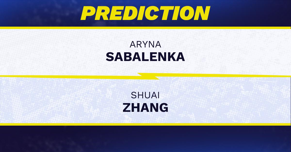 Aryna Sabalenka vs. Shuai Zhang prediction, odds, picks for WTA Toronto 2026