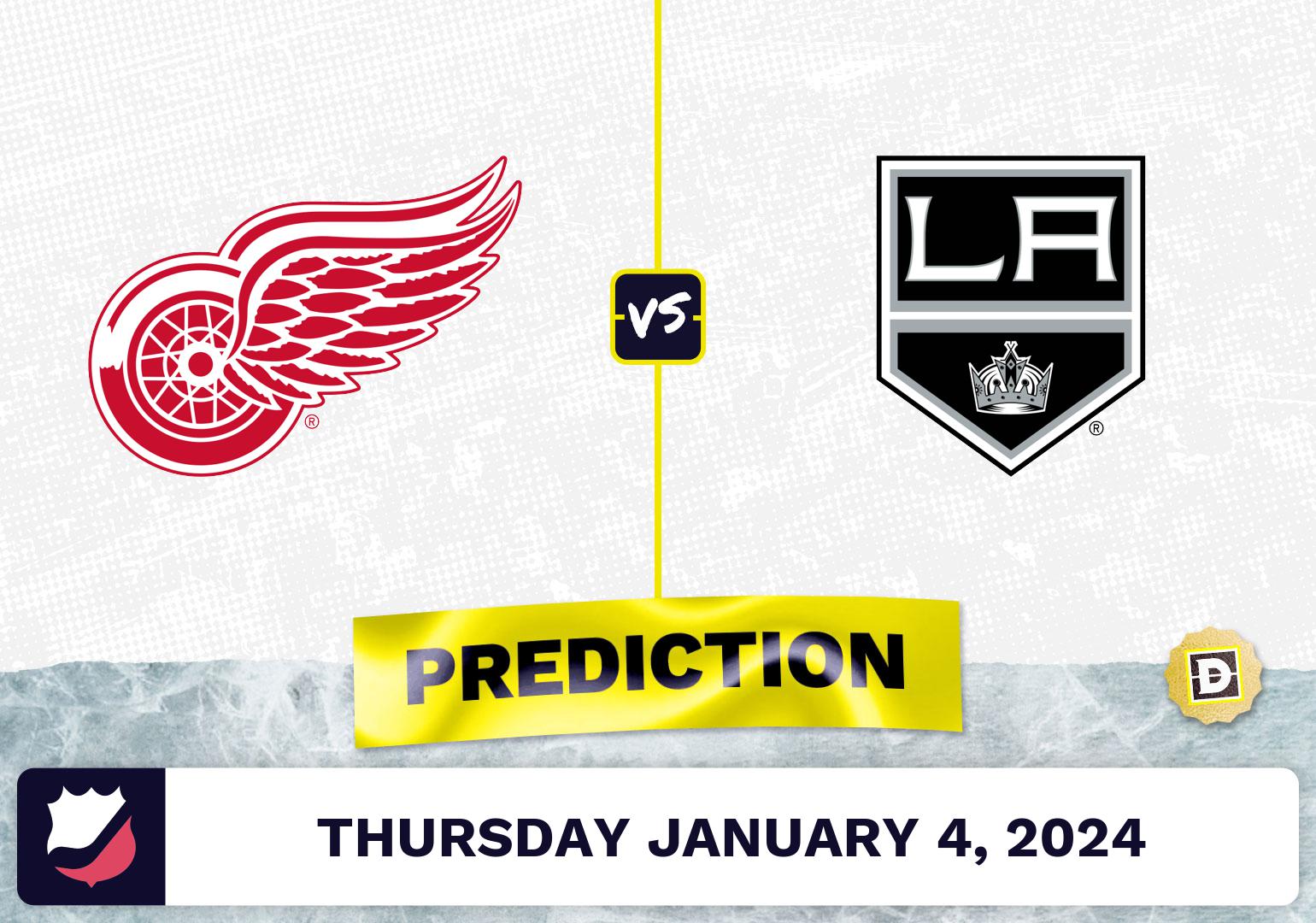 Detroit Red Wings vs. Los Angeles Kings Prediction, Odds, NHL Picks  [1/4/2024]