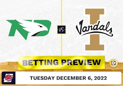 North Dakota vs. Idaho CBB Prediction and Odds - Dec 6, 2022