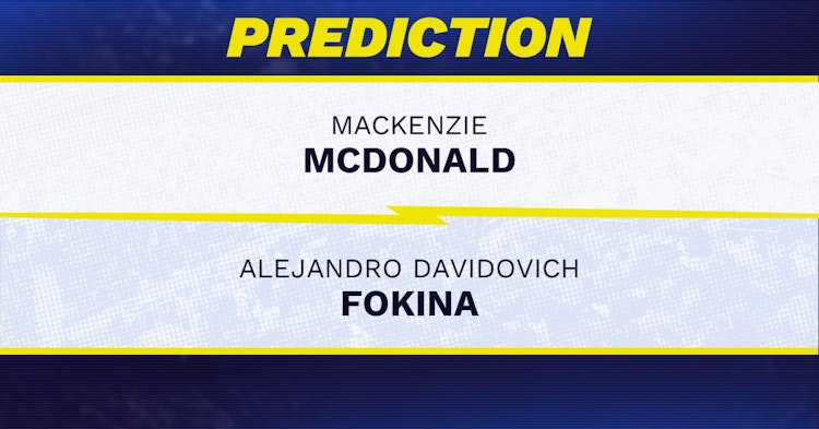 Mackenzie McDonald vs Alejandro Davidovich Fokina Tennis Prediction.