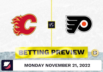 Flames vs. Flyers Prediction and Odds - Nov 21, 2022