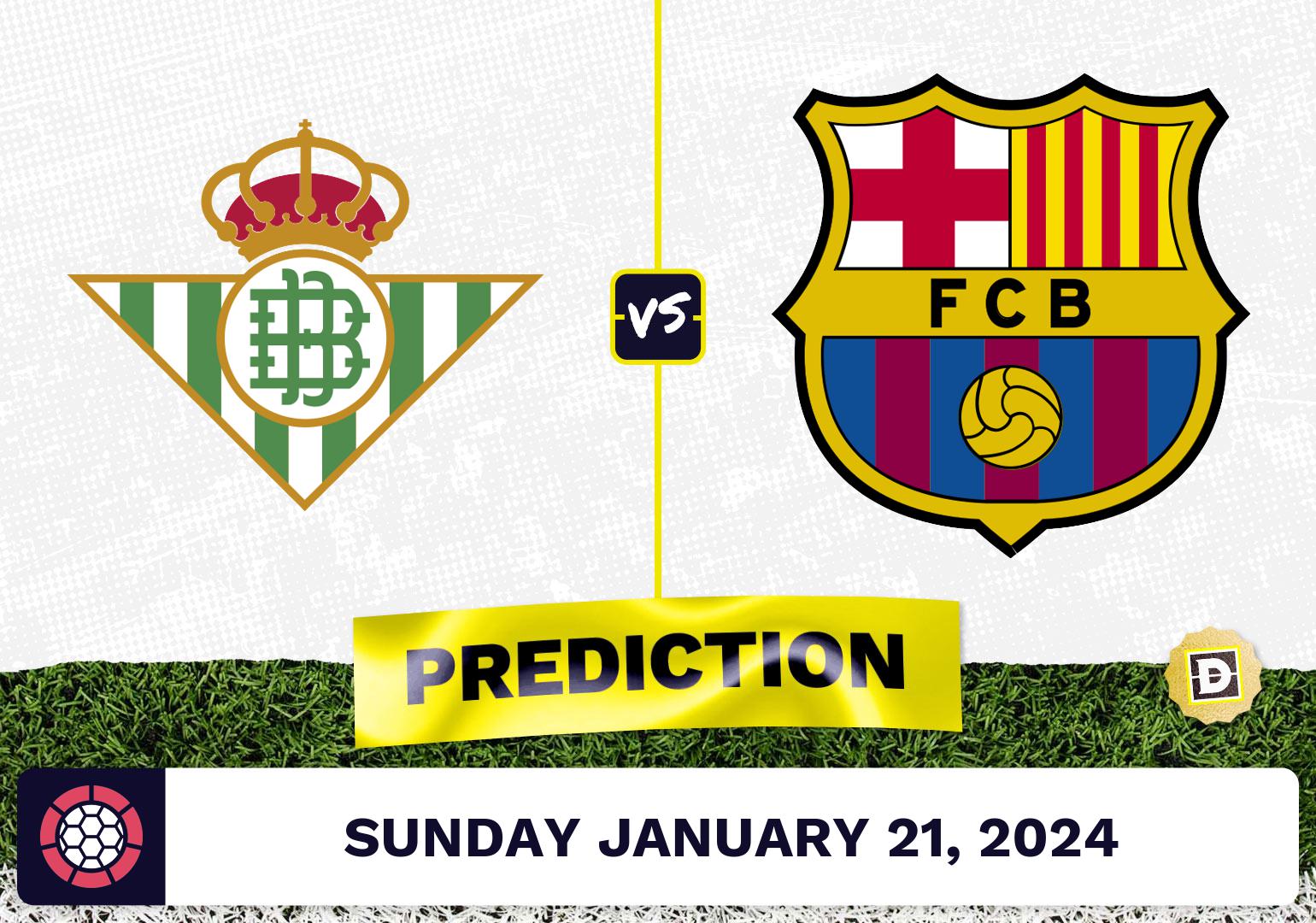 Real Betis Vs. Barcelona Prediction, Odds, La Liga Picks [1/21/2024]