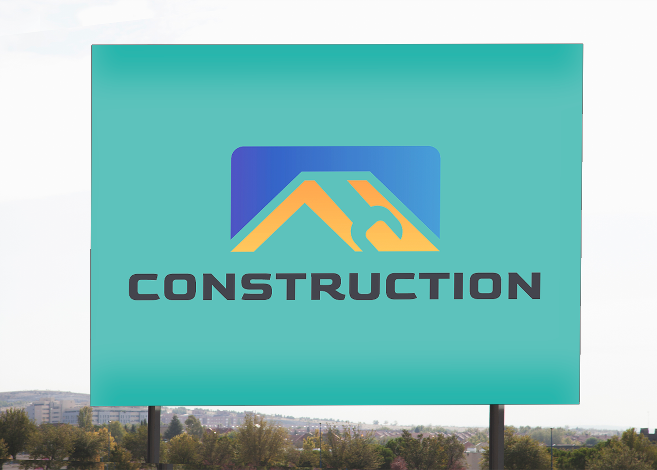 Affichage publicitaire sur panneau personnalisé