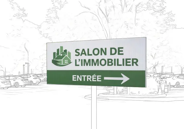 Panneau Akilux polypro personnalisé impression UV pour signalétique extérieure