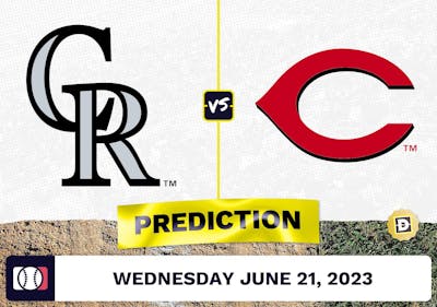 Rockies vs. Reds Prediction for MLB Wednesday [6/21/2023]