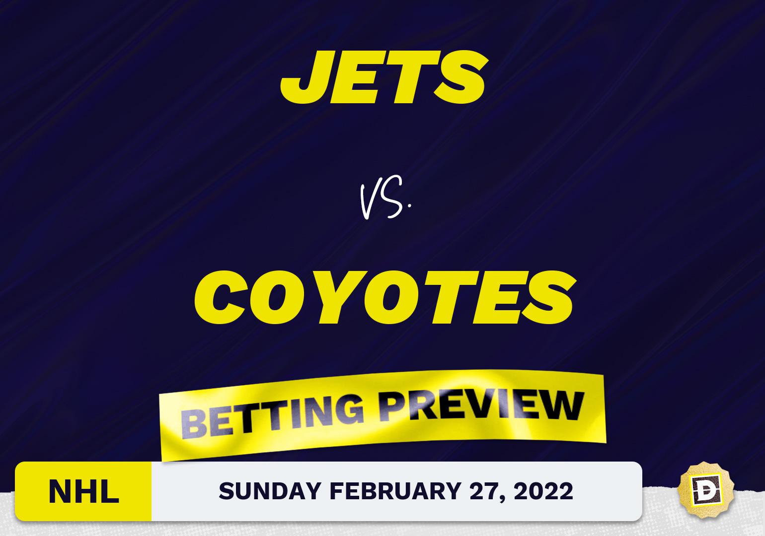 Jets vs. Coyotes Predictions and Odds - Feb 27, 2022
