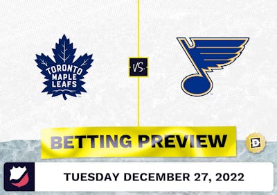 Maple Leafs vs. Blues Prediction and Odds - Dec 27, 2022