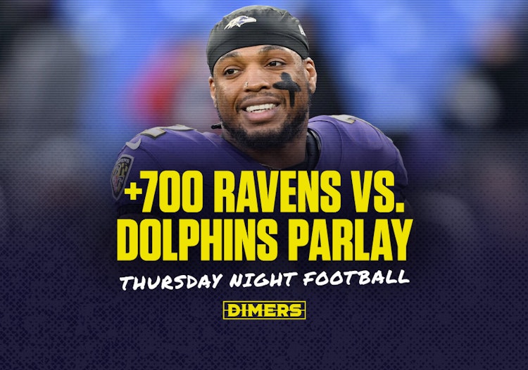 NFL parlay picks for Thursday Night Football betting between Ravens and Dolphins.