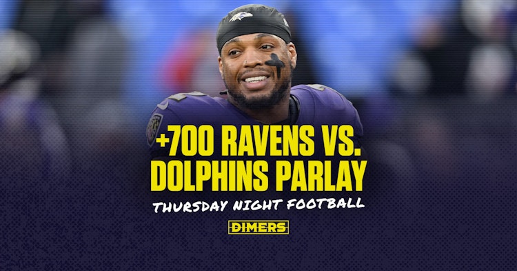 NFL parlay picks for Thursday Night Football betting between Ravens and Dolphins.