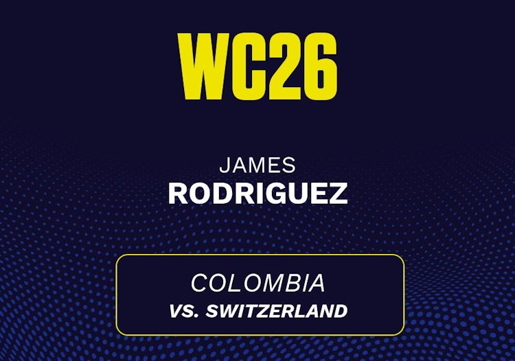 James Rodriguez projected stats for Tuesday, July 7, 2026.
