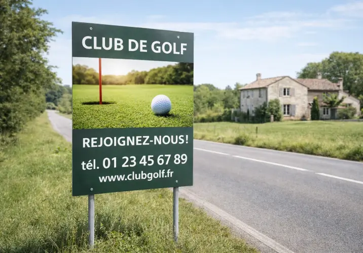 Support composite 3 mm Dibond communication extérieure