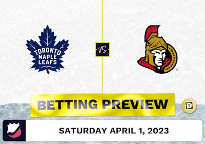 Maple Leafs vs. Senators Prediction and Odds - Apr 1, 2023