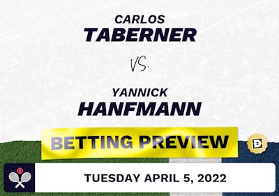 Carlos Taberner vs. Yannick Hanfmann Predictions - Apr 5, 2022