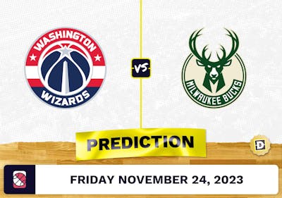 Wizards vs. Bucks Prediction and Odds - November 24, 2023