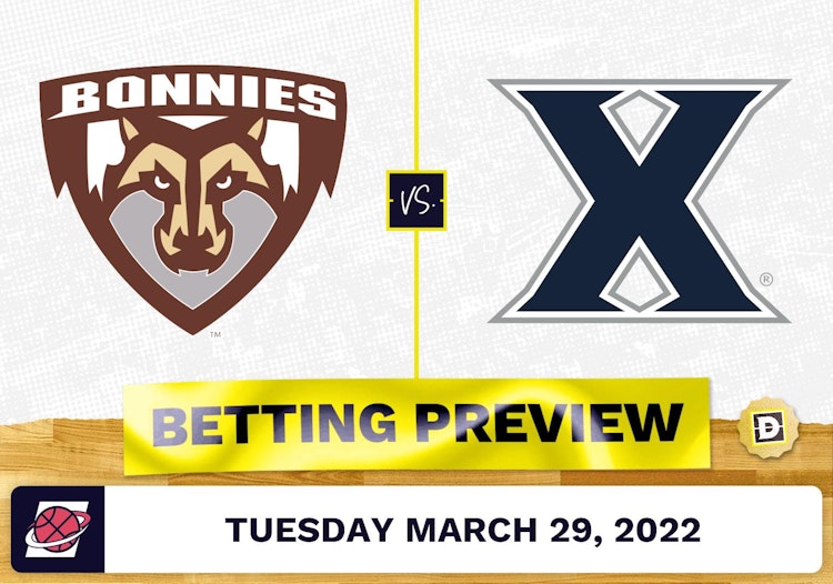 St. Bonaventure vs. Xavier CBB Predictions and Odds - Mar 29, 2022