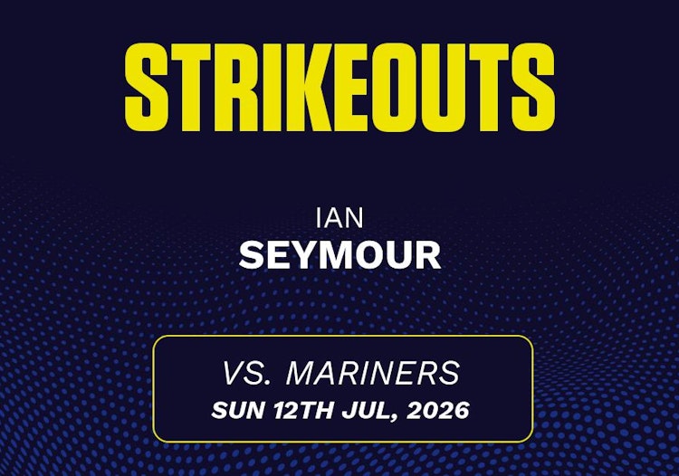 Ian Seymour projected stats for Sunday, July 12, 2026.