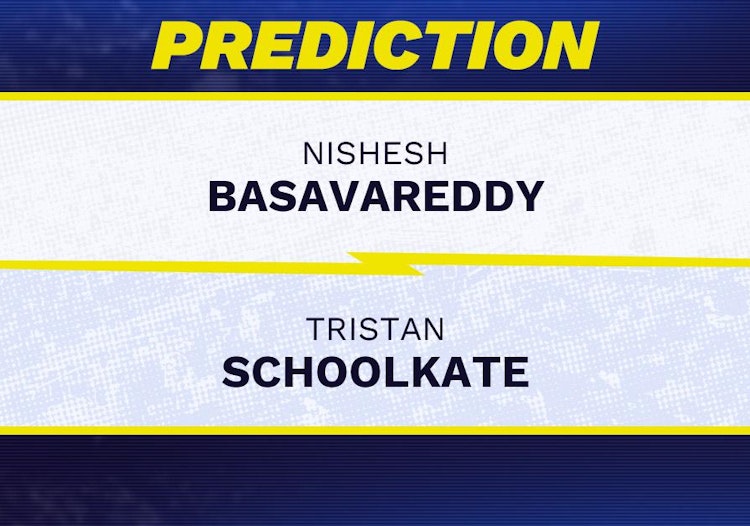 Nishesh Basavareddy vs Tristan Schoolkate Tennis Prediction.