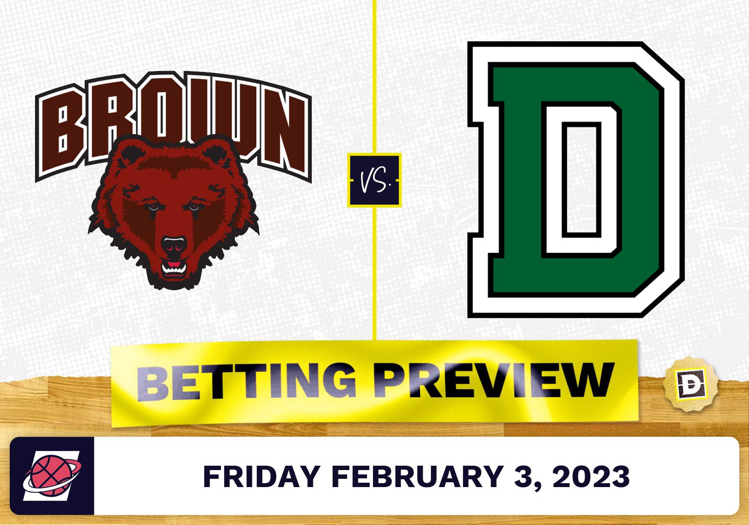 Brown Vs. Dartmouth CBB Prediction And Odds - Feb 3, 2023