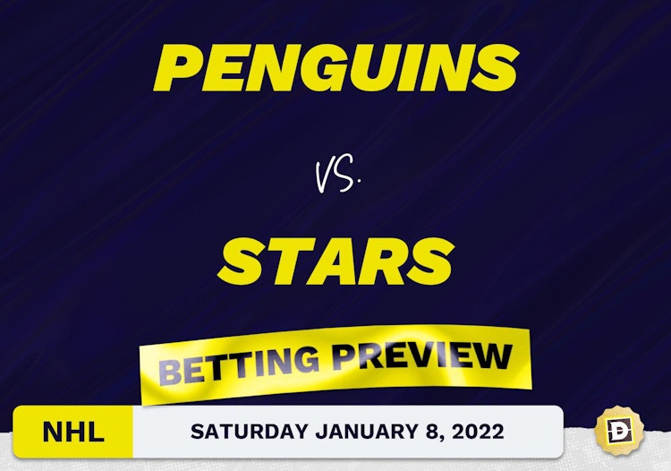 Penguins vs. Stars Predictions and Odds - Jan 8, 2022