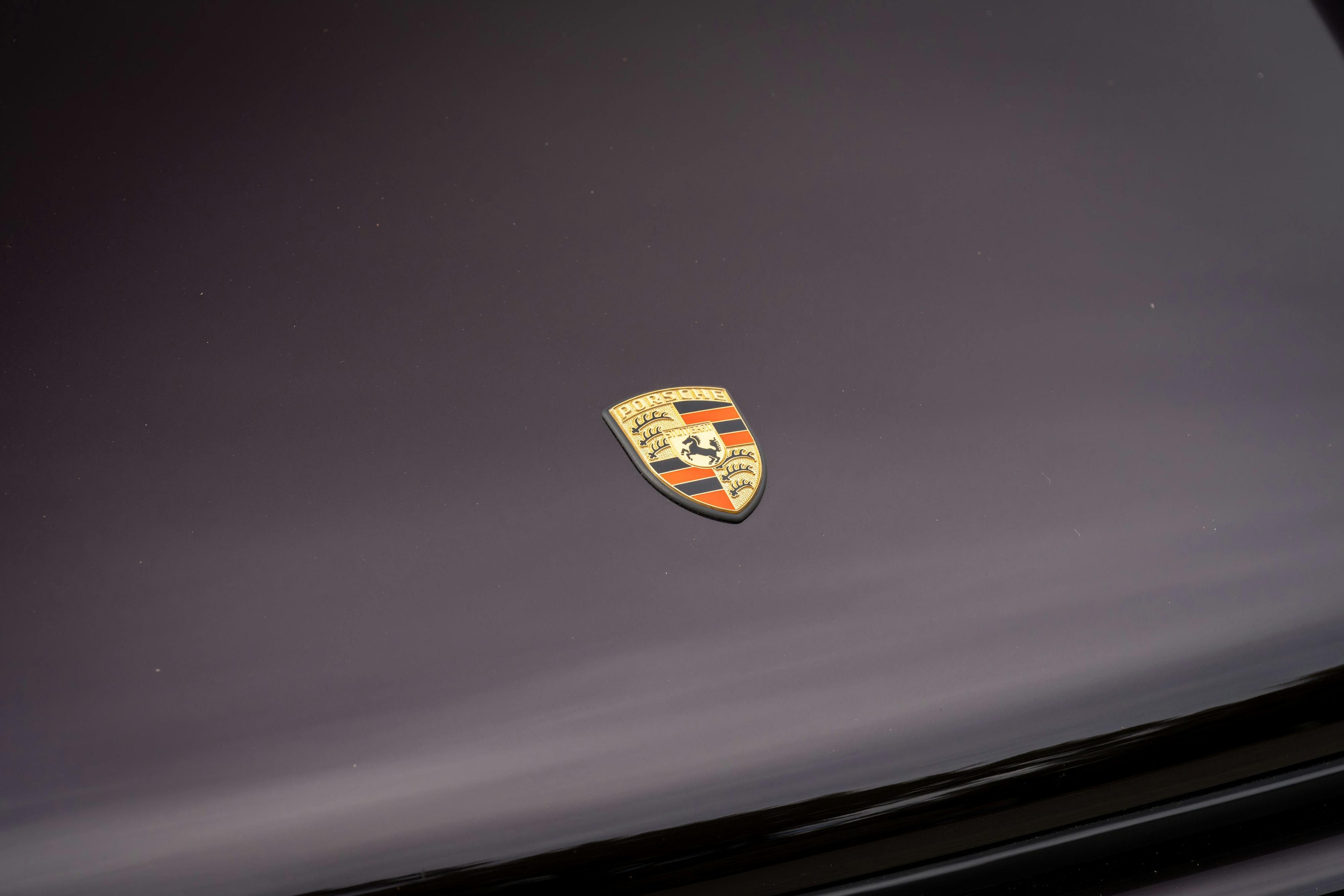 1990 Singer Porsche 911 Carrera 2 "Austin" commission in Aubergine Metallic shot in Austin, TX for a Bring a Trailer auction.